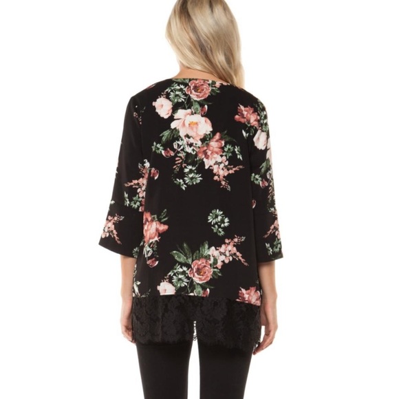 Dex floral kimono - Picture 2 of 4